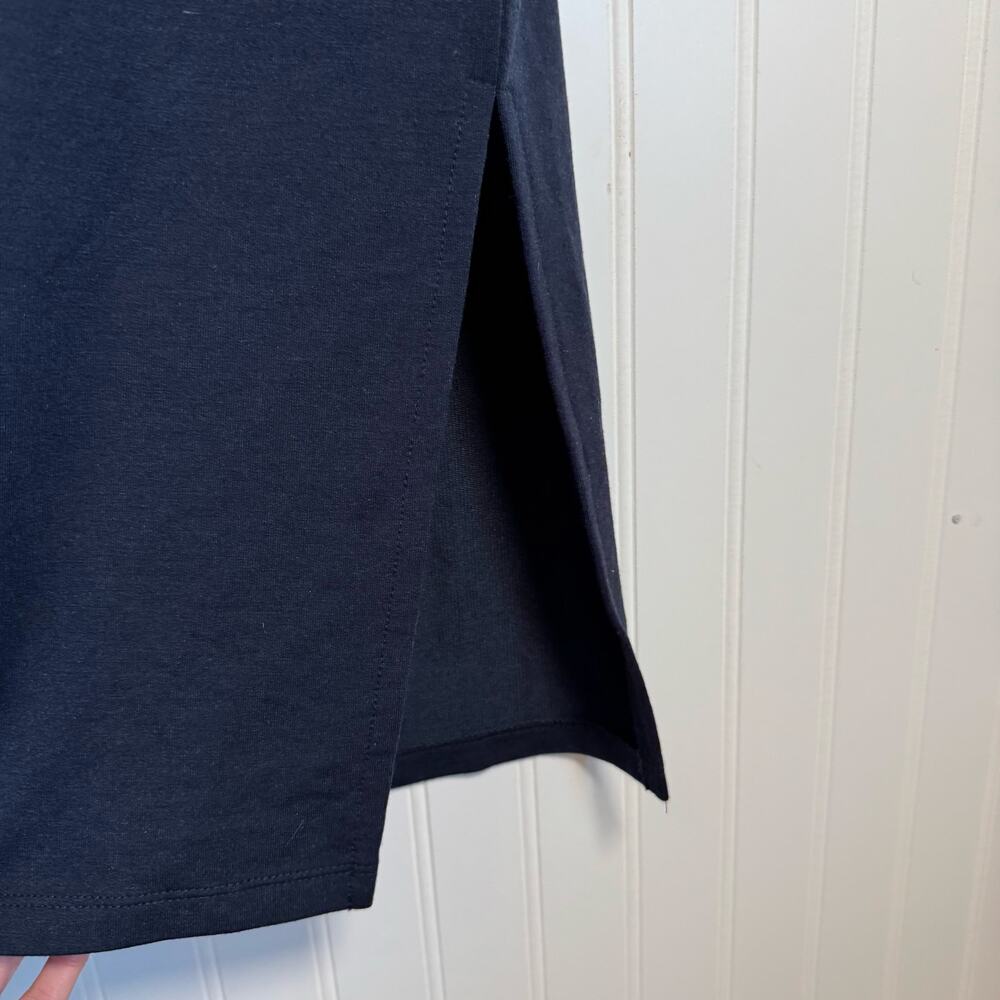 EVEREVE Kiara Midi Drawstring Waist Navy Blue Dress Size Medium - Picture 6 of 10